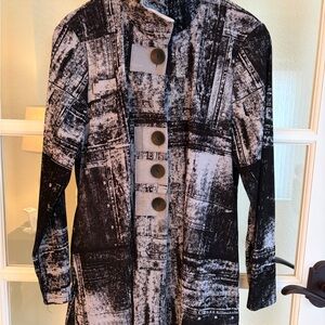 Stylish Black and Gray Women's Coat